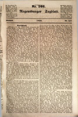 Regensburger Tagblatt Mittwoch 24. Juli 1850