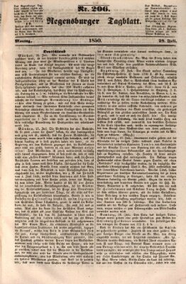 Regensburger Tagblatt Montag 29. Juli 1850