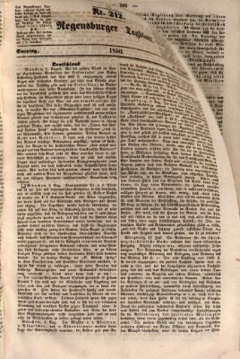 Regensburger Tagblatt Sonntag 4. August 1850