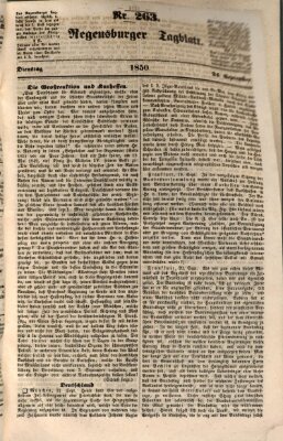 Regensburger Tagblatt Dienstag 24. September 1850