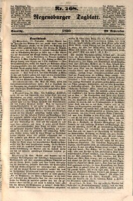 Regensburger Tagblatt Sonntag 29. September 1850