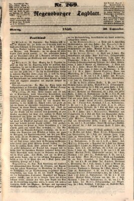 Regensburger Tagblatt Montag 30. September 1850