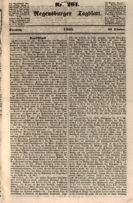 Regensburger Tagblatt Dienstag 22. Oktober 1850