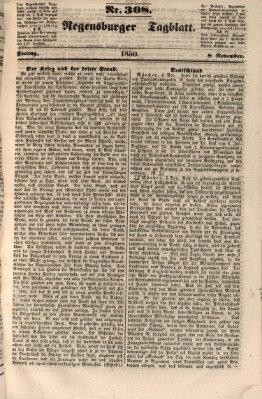 Regensburger Tagblatt Freitag 8. November 1850