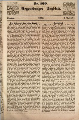 Regensburger Tagblatt Samstag 9. November 1850