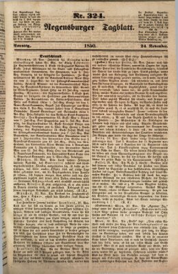 Regensburger Tagblatt Sonntag 24. November 1850