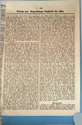 Regensburger Tagblatt Mittwoch 4. Dezember 1850