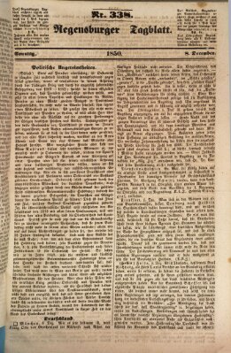 Regensburger Tagblatt Sonntag 8. Dezember 1850