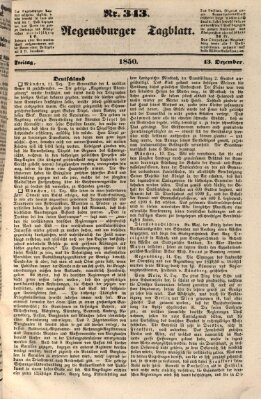 Regensburger Tagblatt Freitag 13. Dezember 1850