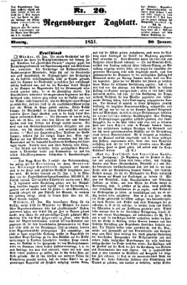 Regensburger Tagblatt Montag 20. Januar 1851