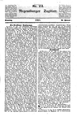 Regensburger Tagblatt Dienstag 21. Januar 1851