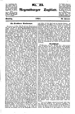 Regensburger Tagblatt Samstag 25. Januar 1851