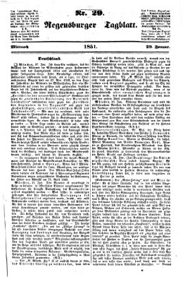 Regensburger Tagblatt Mittwoch 29. Januar 1851