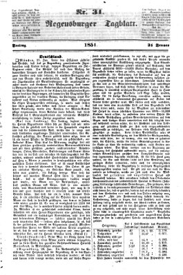 Regensburger Tagblatt Freitag 31. Januar 1851