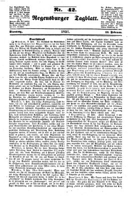 Regensburger Tagblatt Dienstag 11. Februar 1851