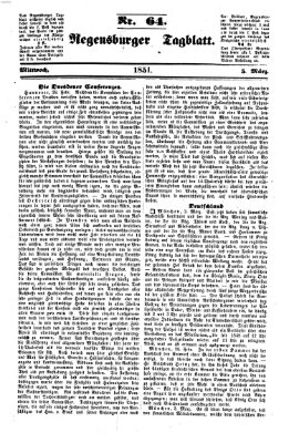 Regensburger Tagblatt Mittwoch 5. März 1851