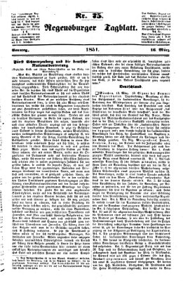 Regensburger Tagblatt Sonntag 16. März 1851