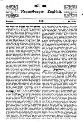 Regensburger Tagblatt Dienstag 18. März 1851