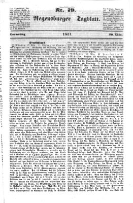 Regensburger Tagblatt Donnerstag 20. März 1851