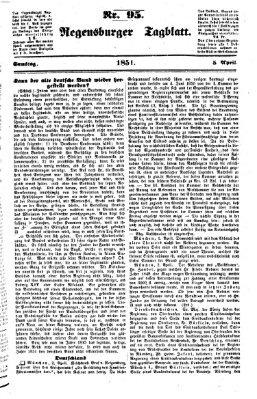 Regensburger Tagblatt Samstag 5. April 1851