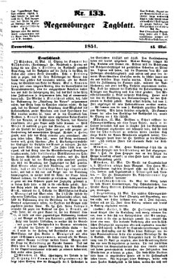 Regensburger Tagblatt Donnerstag 15. Mai 1851