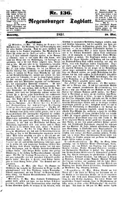 Regensburger Tagblatt Sonntag 18. Mai 1851