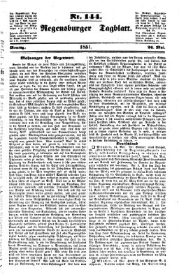 Regensburger Tagblatt Montag 26. Mai 1851