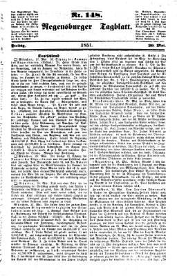 Regensburger Tagblatt Freitag 30. Mai 1851