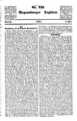 Regensburger Tagblatt Sonntag 8. Juni 1851