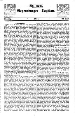 Regensburger Tagblatt Sonntag 29. Juni 1851