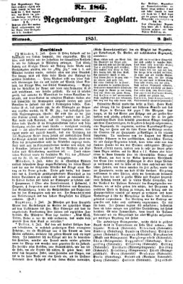 Regensburger Tagblatt Mittwoch 9. Juli 1851