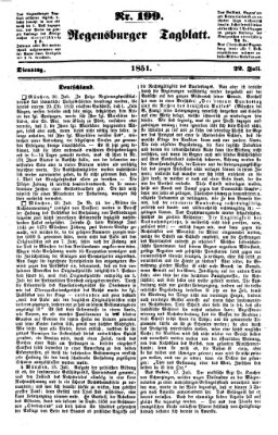 Regensburger Tagblatt Dienstag 22. Juli 1851