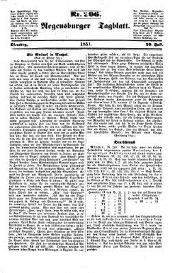 Regensburger Tagblatt Dienstag 29. Juli 1851