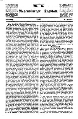 Regensburger Tagblatt Dienstag 6. Januar 1852