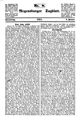 Regensburger Tagblatt Donnerstag 8. Januar 1852