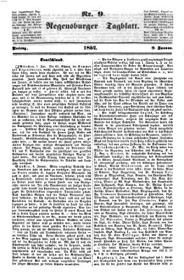 Regensburger Tagblatt Freitag 9. Januar 1852