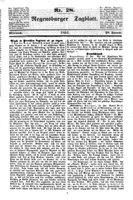 Regensburger Tagblatt Mittwoch 28. Januar 1852