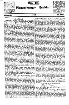 Regensburger Tagblatt Mittwoch 10. März 1852