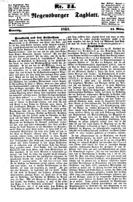 Regensburger Tagblatt Sonntag 14. März 1852