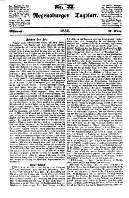 Regensburger Tagblatt Mittwoch 17. März 1852