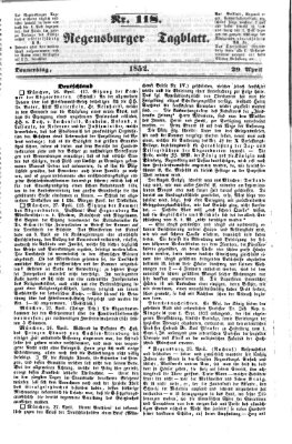 Regensburger Tagblatt Donnerstag 29. April 1852