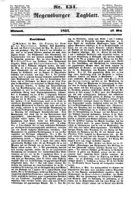 Regensburger Tagblatt Mittwoch 12. Mai 1852