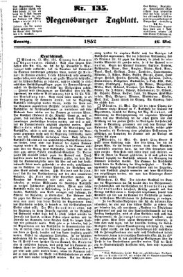 Regensburger Tagblatt Sonntag 16. Mai 1852