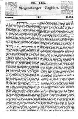 Regensburger Tagblatt Mittwoch 26. Mai 1852