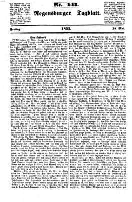 Regensburger Tagblatt Freitag 28. Mai 1852