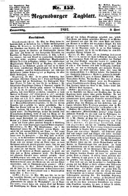 Regensburger Tagblatt Donnerstag 3. Juni 1852