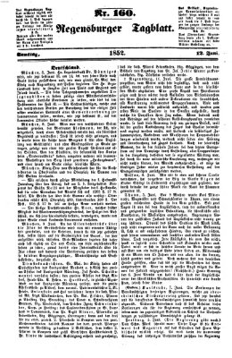 Regensburger Tagblatt Samstag 12. Juni 1852