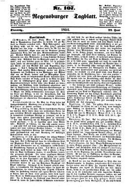 Regensburger Tagblatt Dienstag 22. Juni 1852