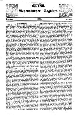 Regensburger Tagblatt Freitag 2. Juli 1852