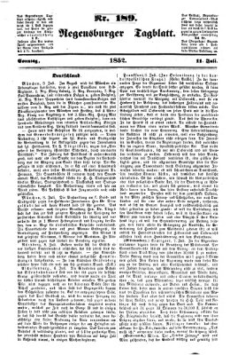 Regensburger Tagblatt Sonntag 11. Juli 1852